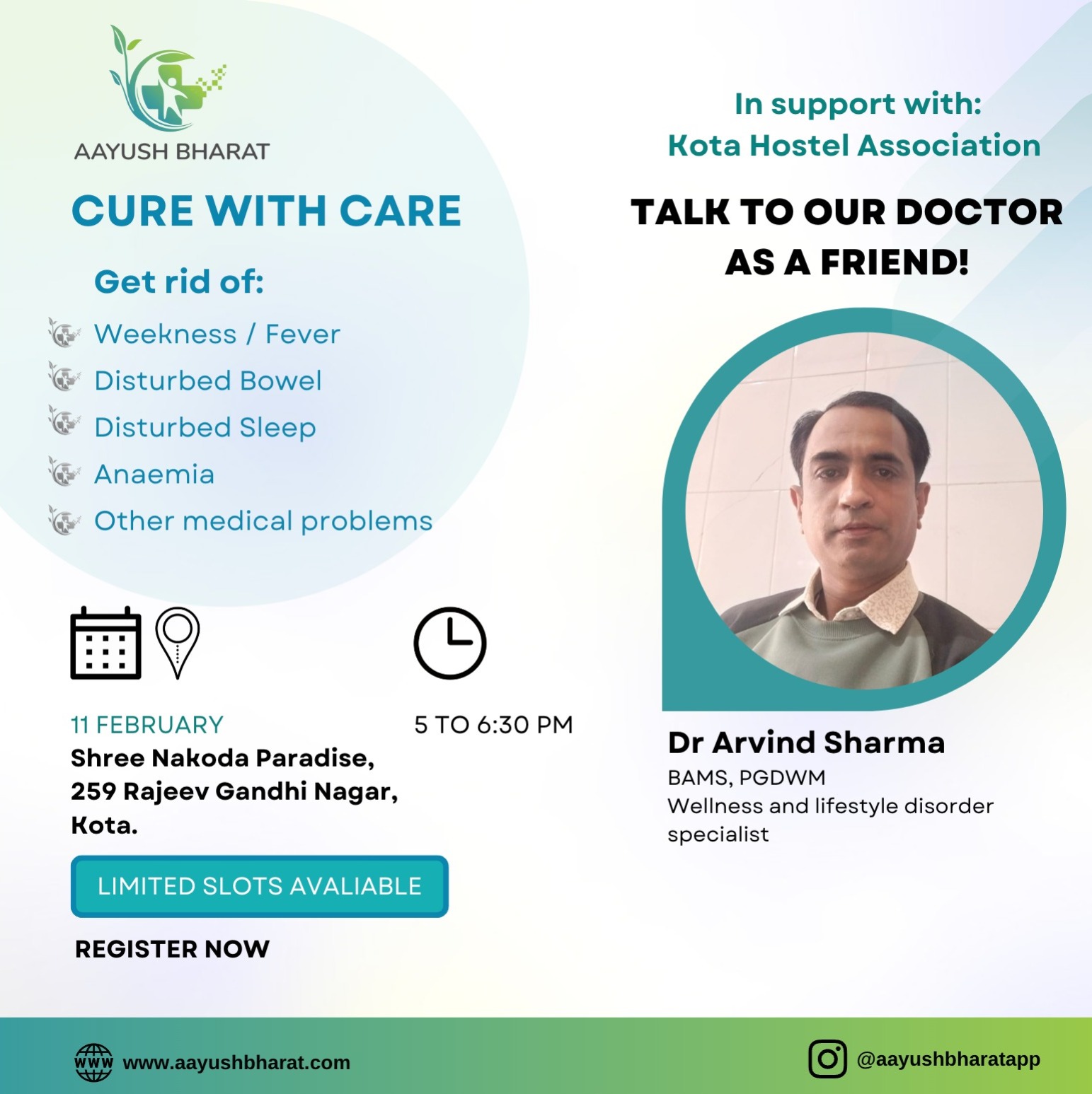 Cure with Care Camp with Dr Arvind