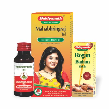 Buy Baidyanath Mahabhringraj Tel Original  Hairfall Control  Ayurvedic  Medicated Hair Oil  4X More Effective  For All Hair Types Male  Female   100ml Pack of 2 Online at
